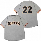 Giants 22 Andrew McCutchen Gray Throwback Jersey,baseball caps,new era cap wholesale,wholesale hats